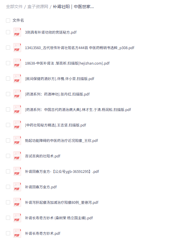 中医补肾壮阳秘方与名医临床验案大全-宫廷古籍+药酒功法PDF合集下载-盒子资源网